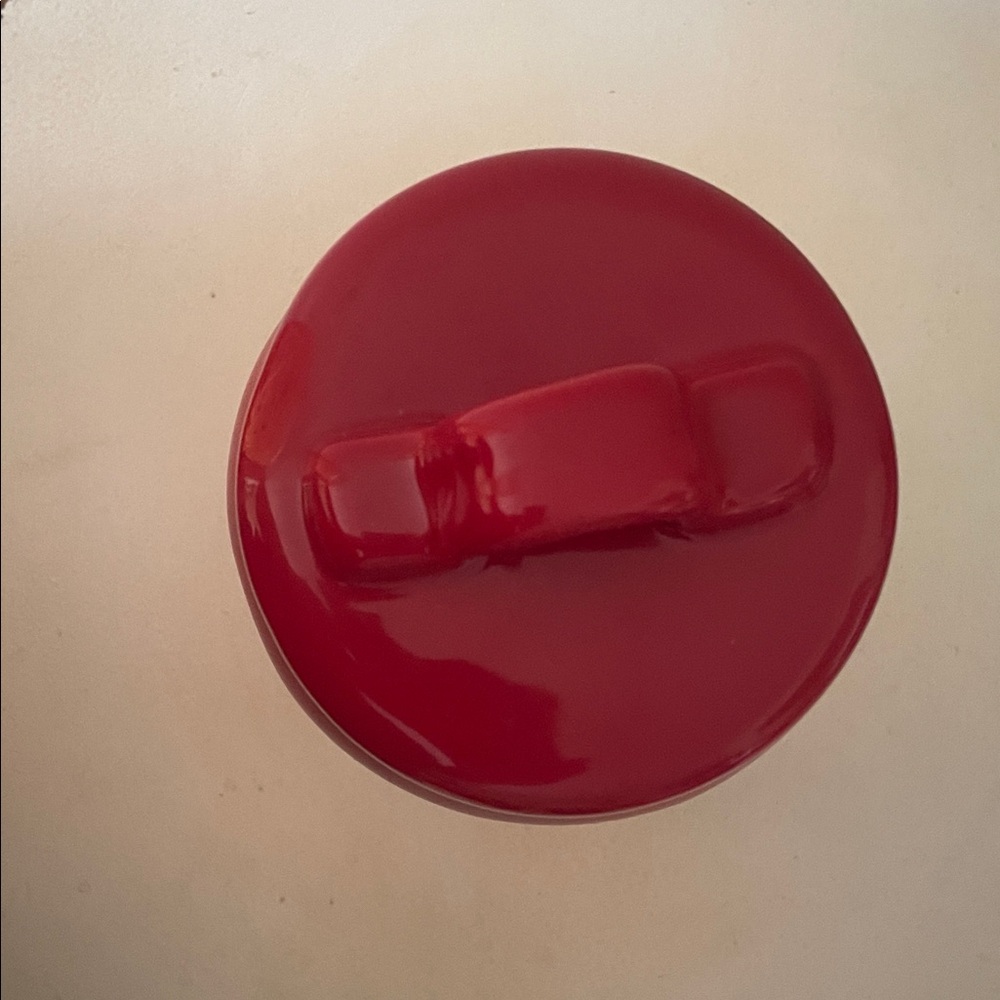 4th of July Red Ceramic Jar with Lid - Picture 3 of 5